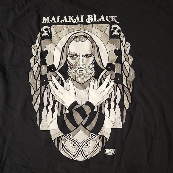 AEW Wrestling Malakai Black T-Shirt Mens Size 3XL - Picture 2 of 4